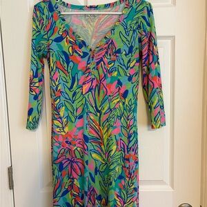 Lilly Pulitzer Tropical Leaf Print Dress